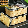 Outdoor picnic basket, large-capacity insulated bag, foldable portable takeout delivery box, fresh-keeping and cold-preserving ice pack, shopping basket Specification image